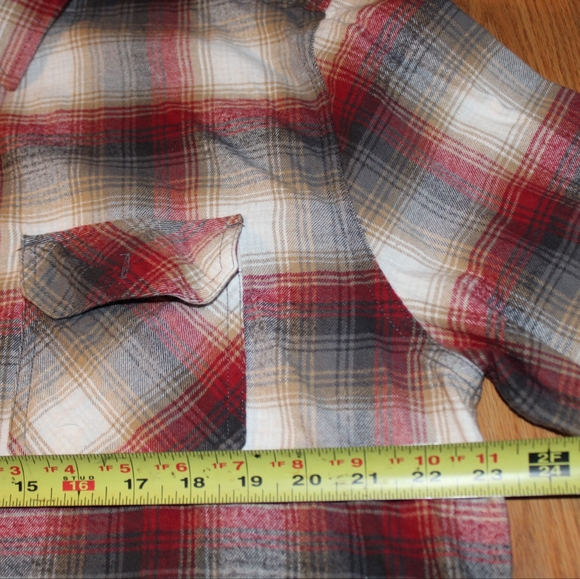 Original Weatherproof Vintage Plaid Flannel Button Down Longsleeve Men Shirt XL - Picture 4 of 5